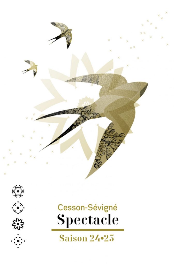 Visuel de couverture de la plaquette de saison du centre culturel Le Pont des Arts